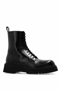 Gucci CZARNY Skórzane buty za kostkę