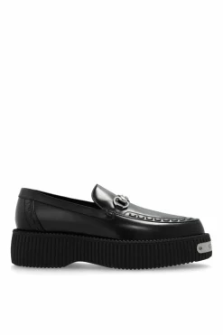 Gucci CZARNY Skórzane buty