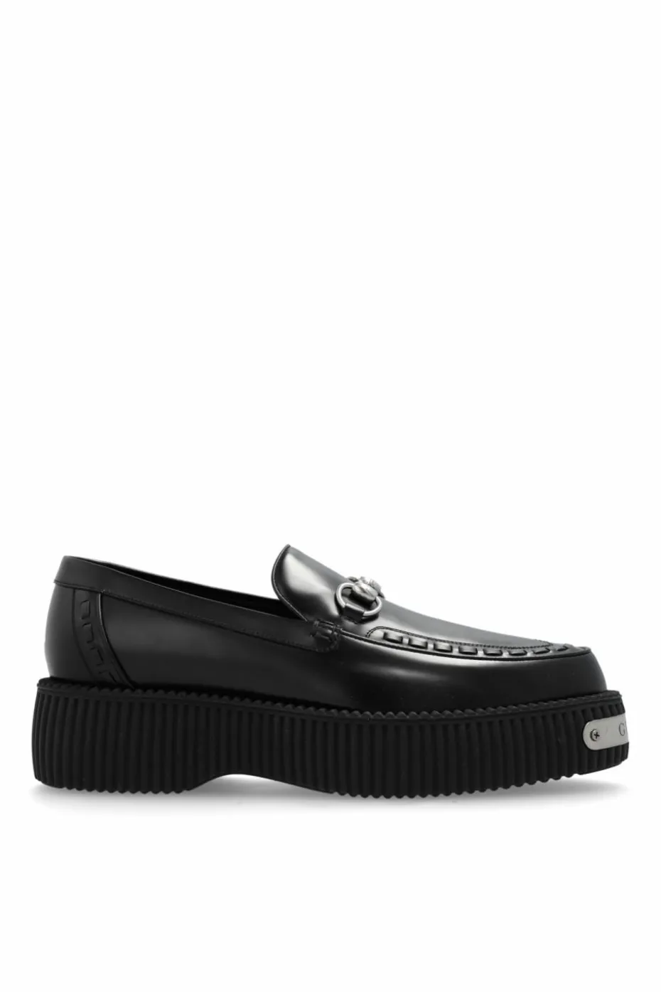 Gucci CZARNY Skórzane buty