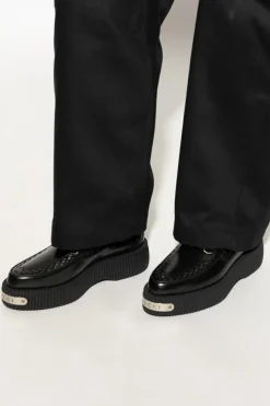 Gucci CZARNY Skórzane buty