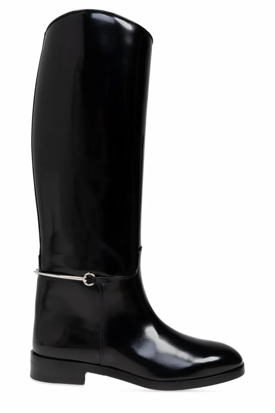 Gucci CZARNY Skórzane kozaki