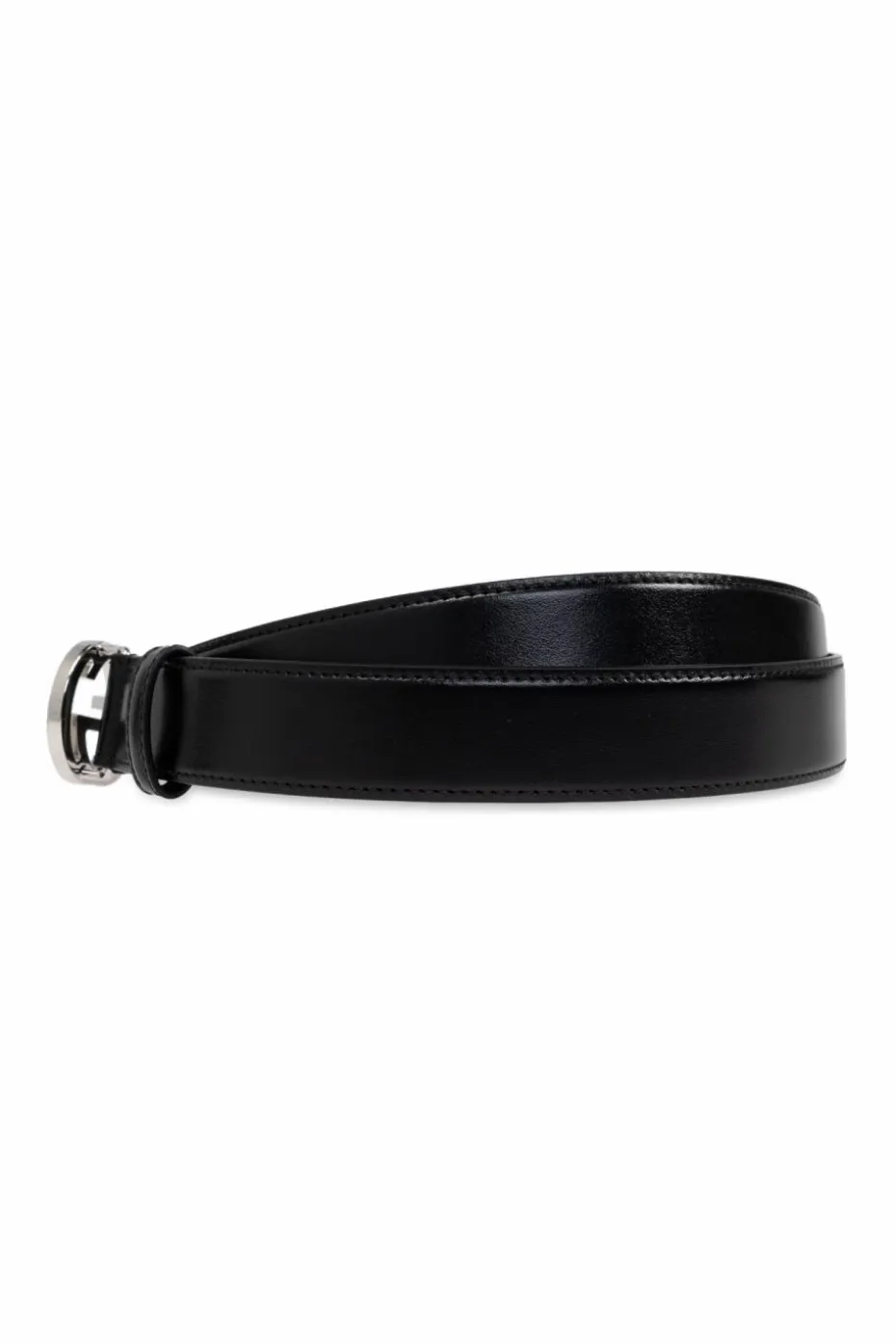 Gucci CZARNY Skórzany pasek