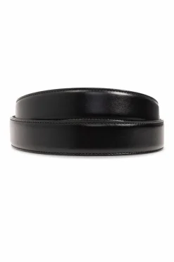 Gucci CZARNY Skórzany pasek