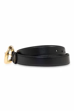 Gucci CZARNY Skórzany pasek