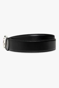 Gucci CZARNY Skórzany pasek