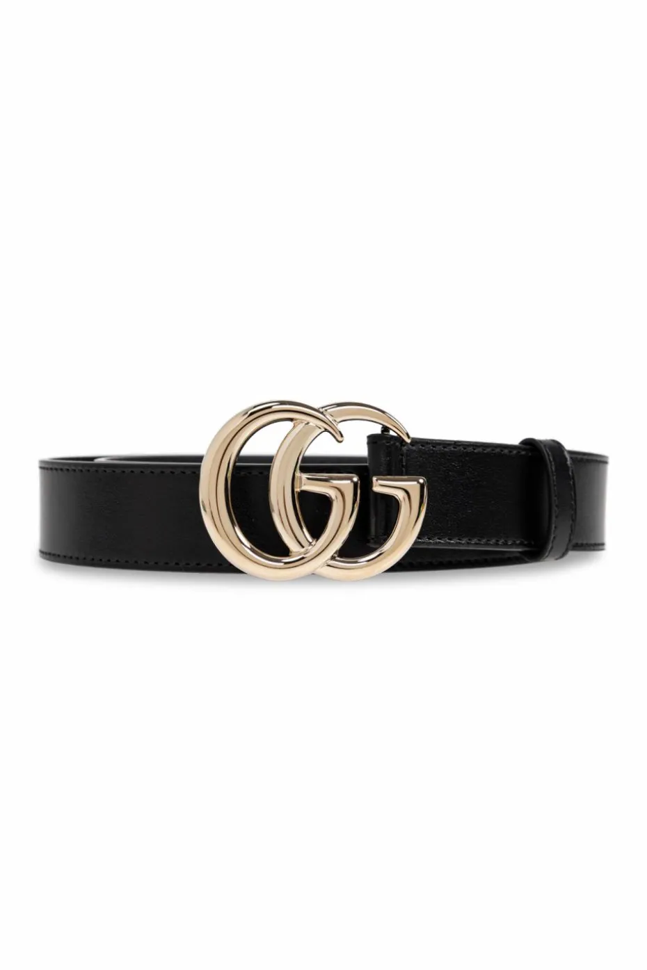 Gucci CZARNY Skórzany pasek