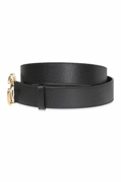 Gucci CZARNY Skórzany pasek
