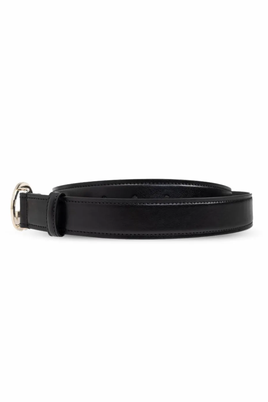 Gucci CZARNY Skórzany pasek