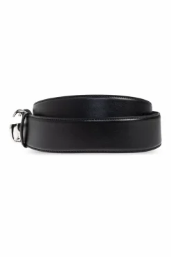 Gucci CZARNY Skórzany pasek