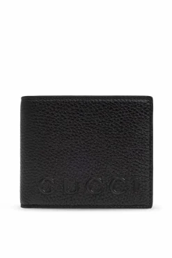 Gucci CZARNY Skórzany portfel