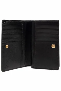 Gucci CZARNY Skórzany portfel
