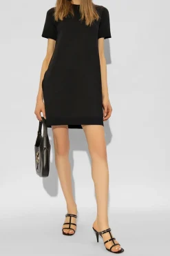 Gucci CZARNY Sukienka z logo