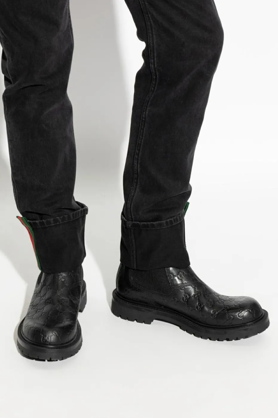 Gucci CZARNY Sztyblety z monogramem