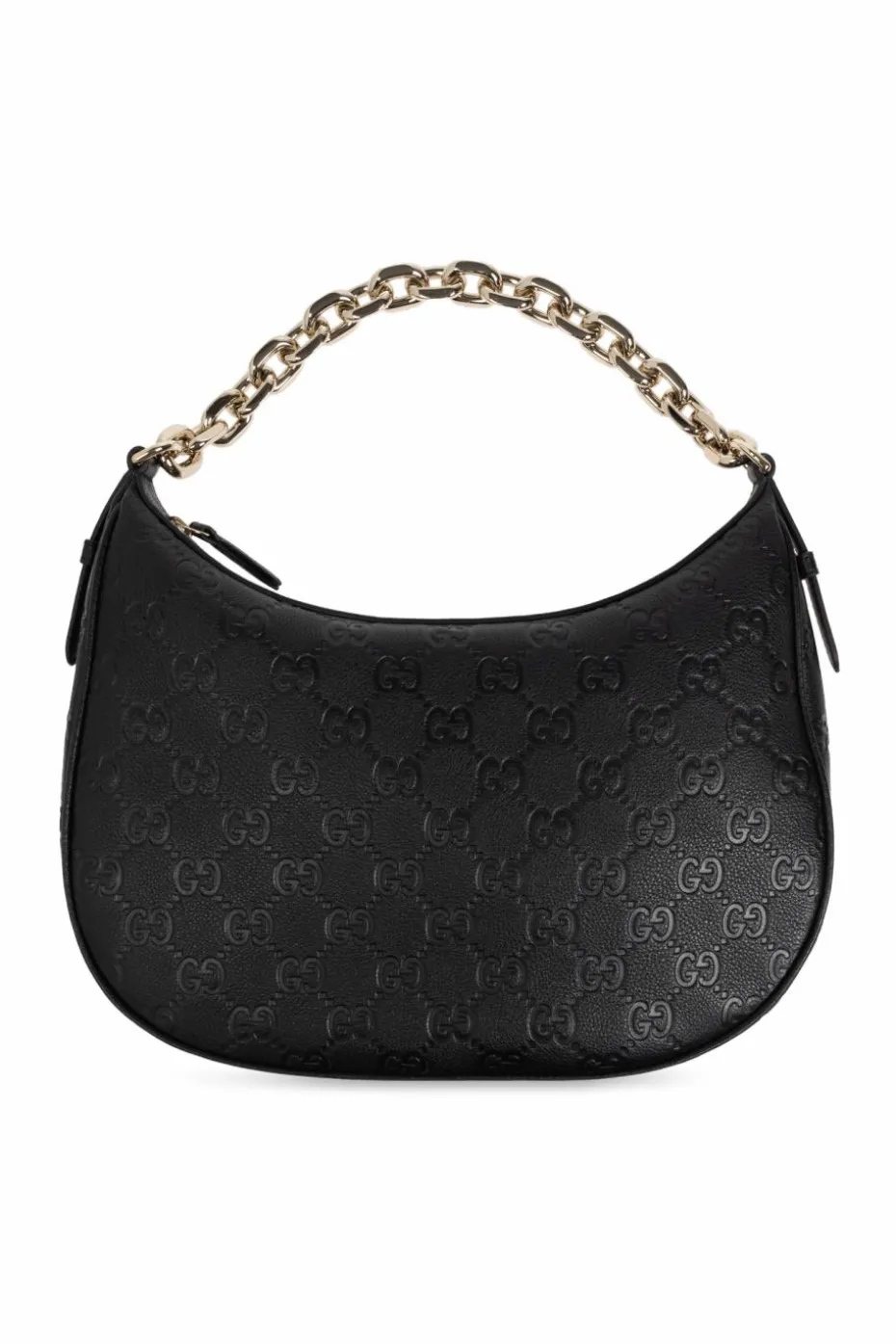 Gucci CZARNY Torba do ręki `GG Emblem Medium`