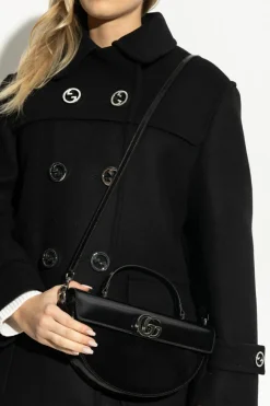 Gucci CZARNY Torba do ręki `Half-Moon Small`