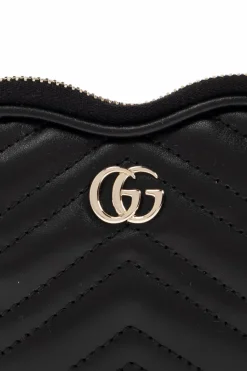 Gucci CZARNY Torba do ręki `GG Marmont Mini`