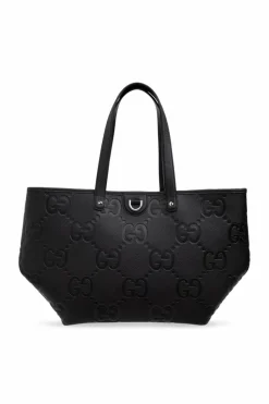 Gucci CZARNY Torba `Jumbo GG Medium` typu `shopper`