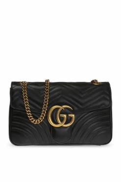 Gucci CZARNY Torba na ramię ‘GG Marmont’