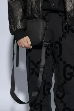 Gucci CZARNY Torba na ramię z monogramem
