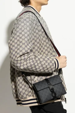 Gucci CZARNY Torba na ramię `Super Mini GG`