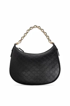 Gucci CZARNY Torba na ramię ze wzorem `GG`