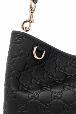 Gucci CZARNY Torba na ramię typu `bucket`