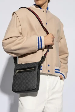 Gucci CZARNY Torba na ramię z monogramem