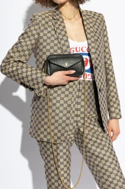 Gucci CZARNY Torba na ramię ‘GG Super Mini’