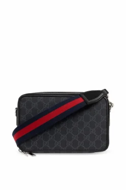 Gucci CZARNY Torba na ramię z monogramem