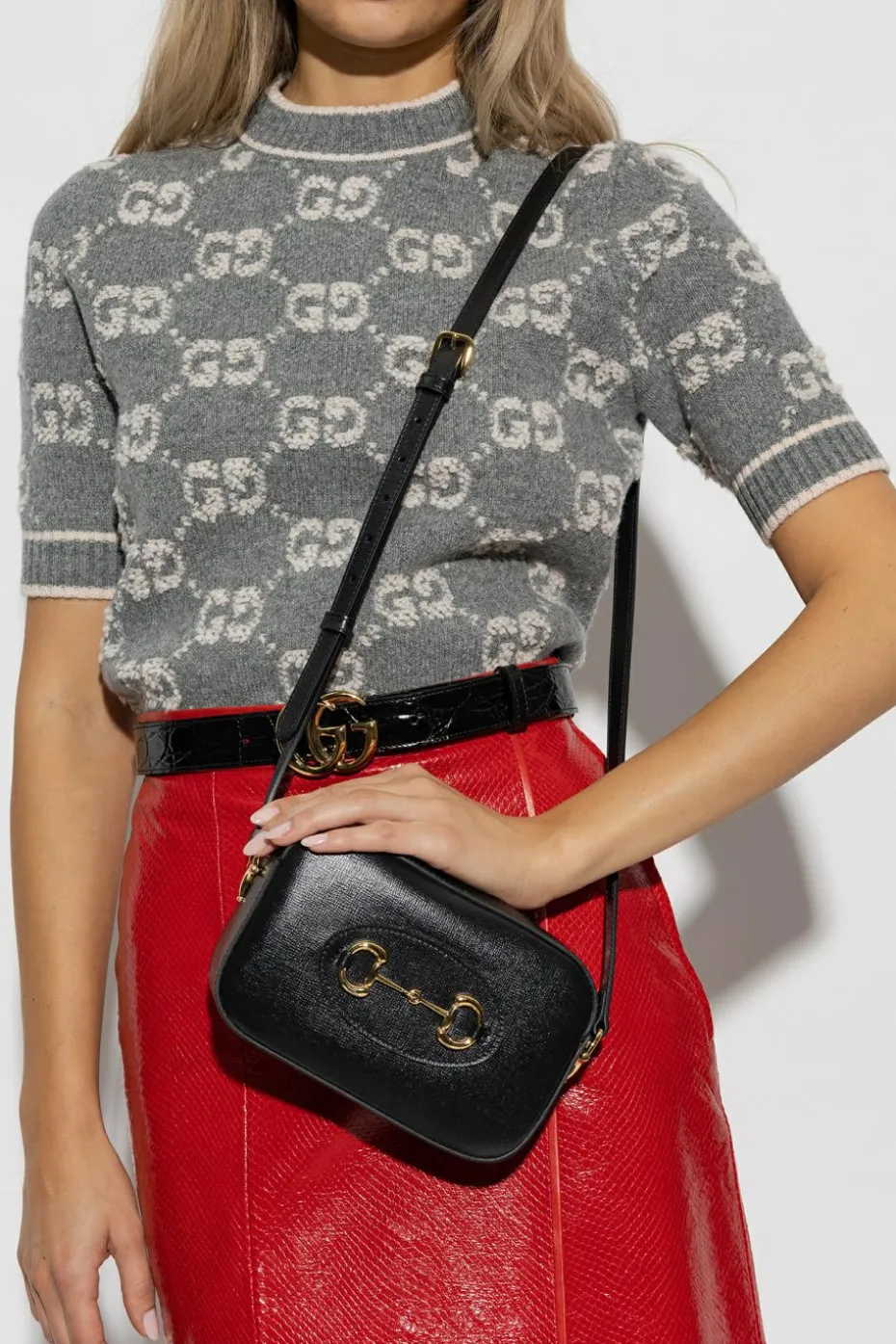 Gucci CZARNY Torba na ramię ‘1955 Horsebit Small’