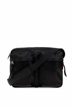 Gucci CZARNY Torba na ramię z monogramem