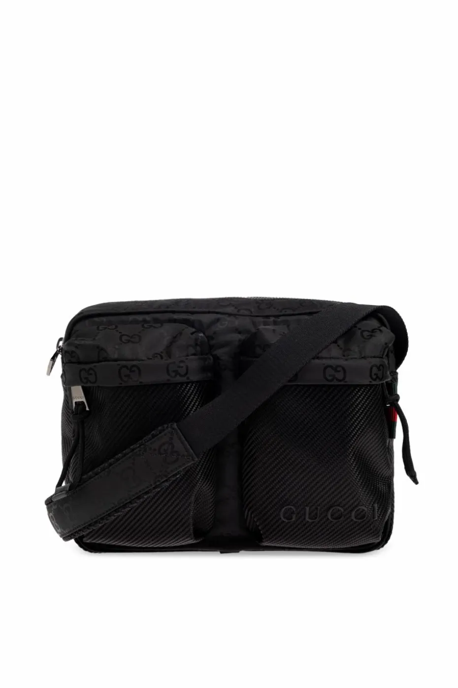 Gucci CZARNY Torba na ramię z monogramem