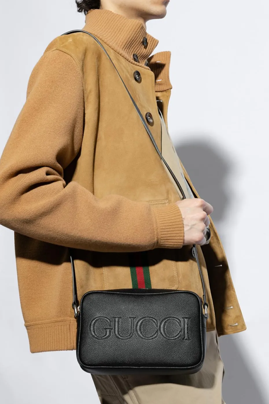 Gucci CZARNY Torba na ramię z logo