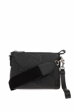 Gucci CZARNY Torba na ramię z monogramem
