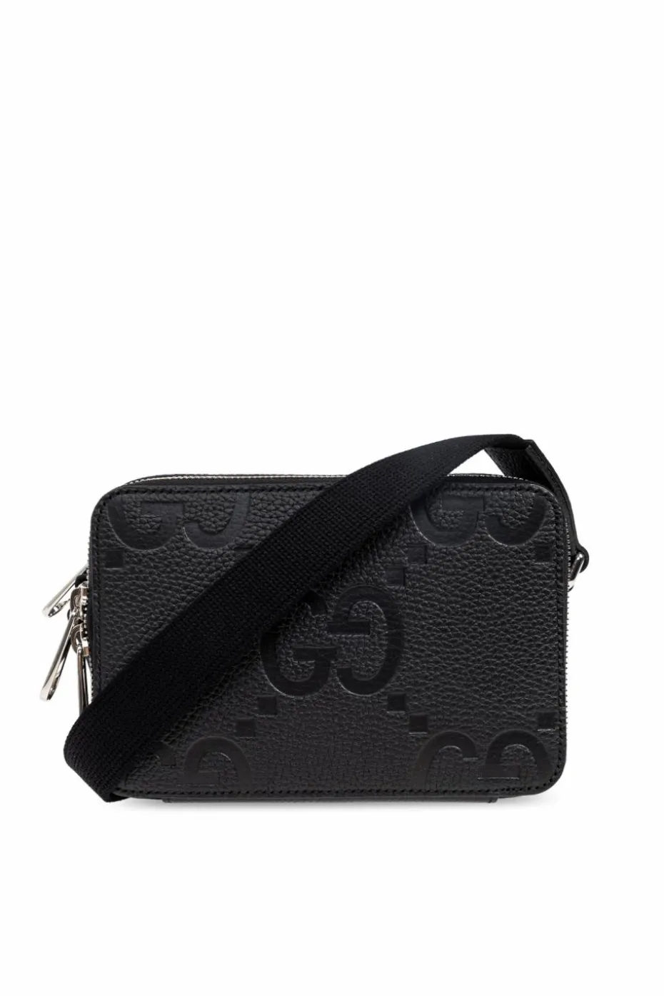 Gucci CZARNY Torba na ramię `Jumbo GG Super Mini`