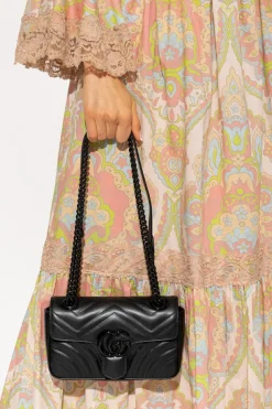 Gucci CZARNY Torba na ramię ‘GG Marmont Mini’