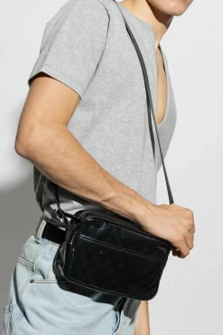 Gucci CZARNY Torba na ramię z monogramem