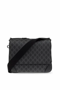 Gucci CZARNY Torba na ramię ze wzorem `GG`