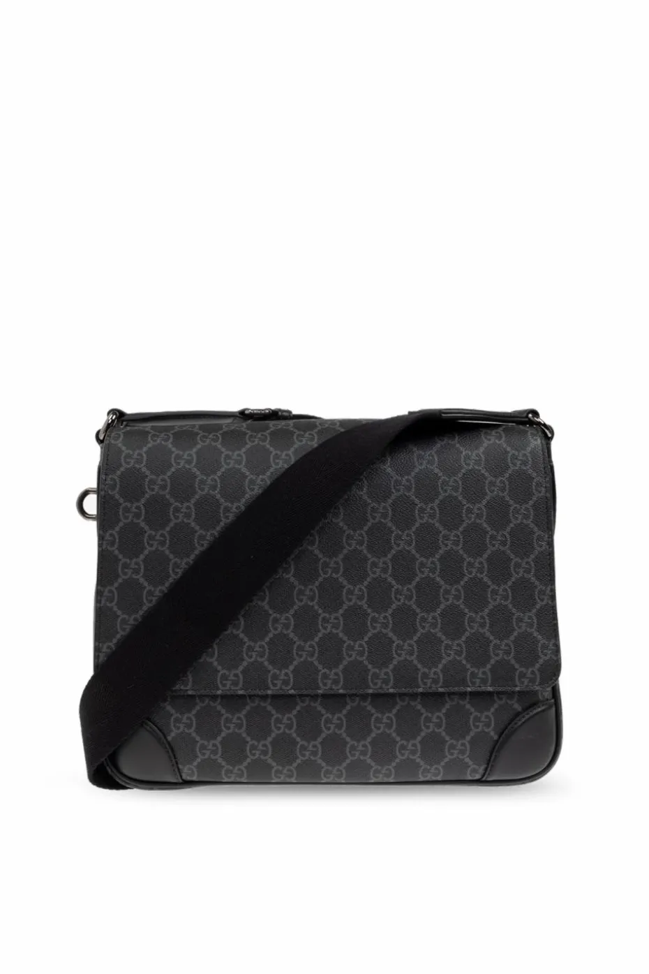 Gucci CZARNY Torba na ramię ze wzorem `GG`
