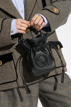Gucci CZARNY Torba na ramię ‘Blondie Mini’ typu ‘bucket’