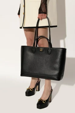 Gucci CZARNY Torba ‘Ophidia Medium’ typu ‘shopper’