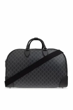 Gucci CZARNY Torba podręczna `Emblem Medium`