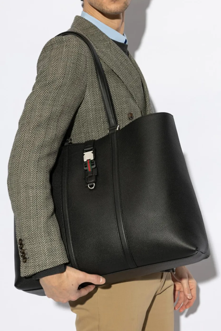 Gucci CZARNY Torba 'Tote Large`