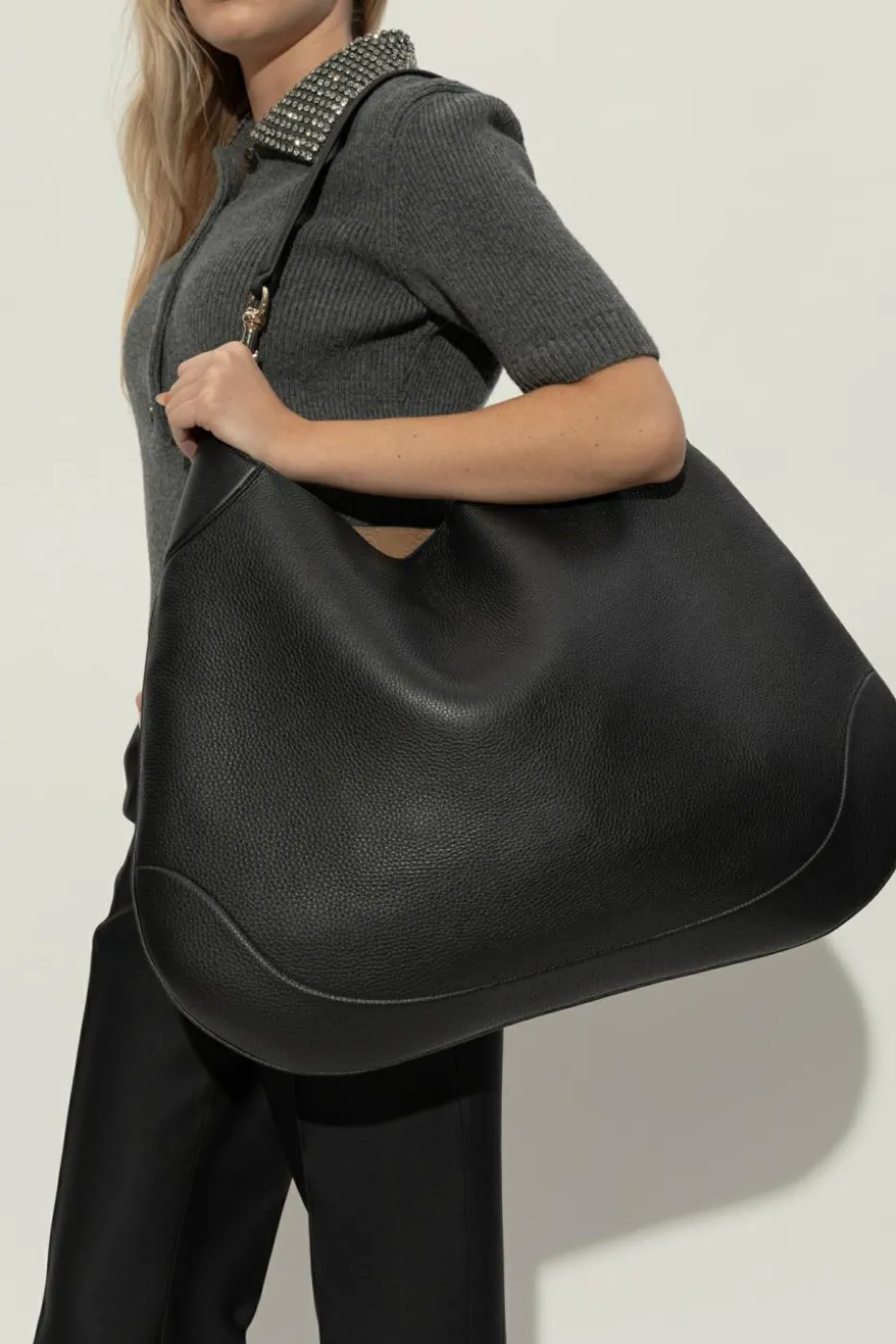 Gucci CZARNY Torba typu shopper `Gucci B`