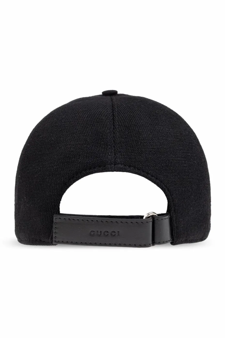 Gucci CZARNY Wełniana czapka z daszkiem
