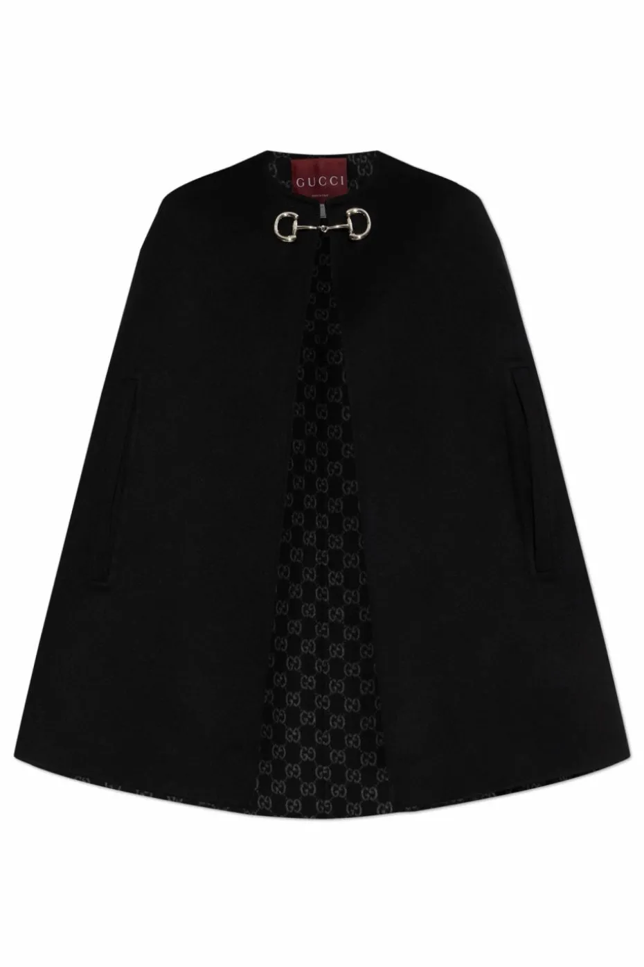 Gucci CZARNY Wełniane ponczo