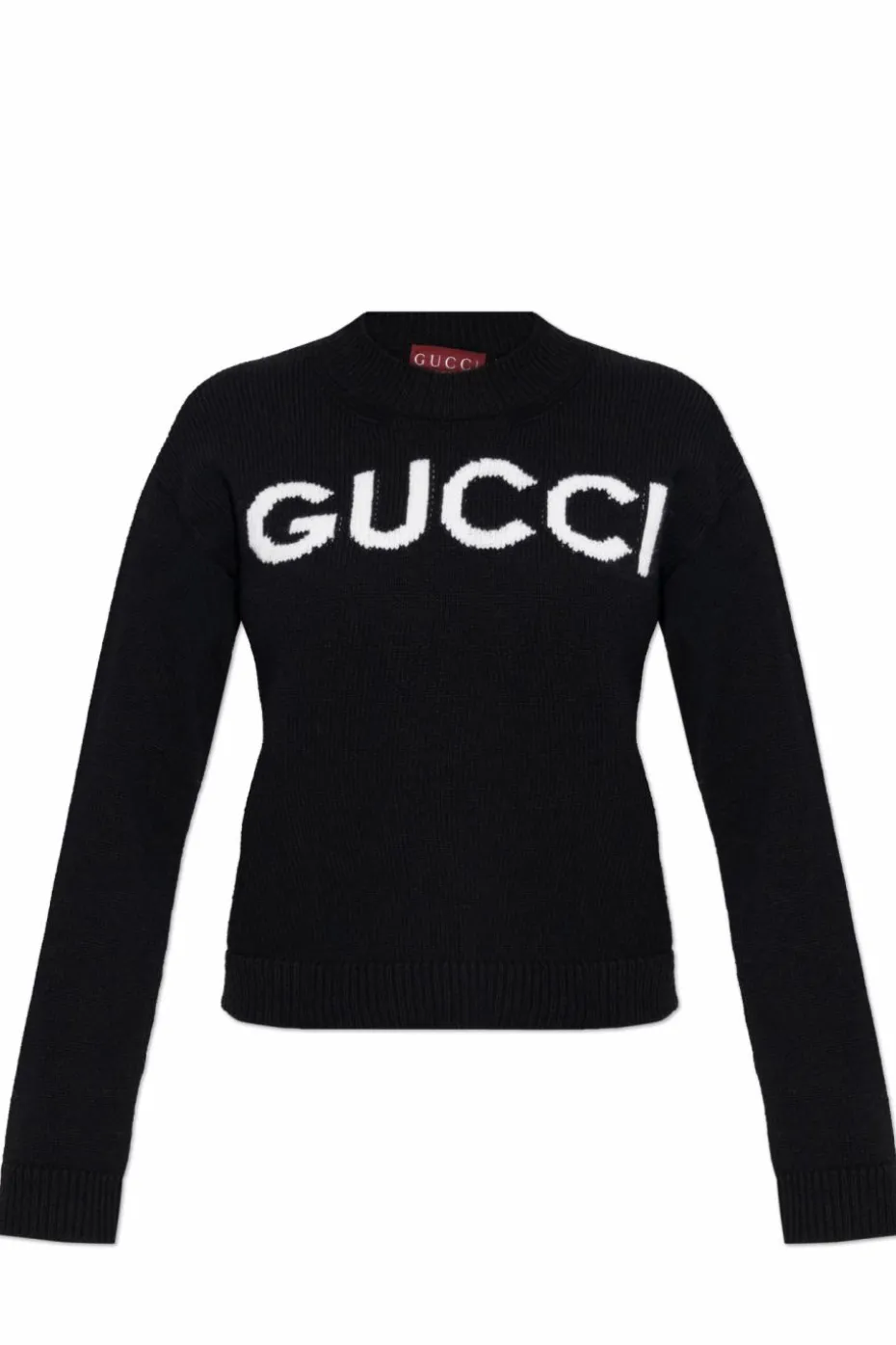 Gucci CZARNY Wełniany sweter