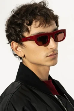 Gucci CZERWONY Okulary przeciwsłoneczne