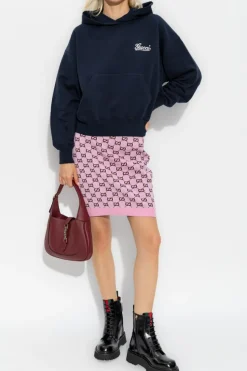 Gucci GRANATOWY Bluza z logo