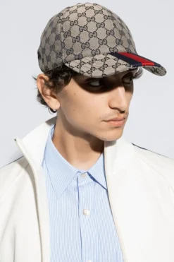 Gucci GRANATOWY Czapka z daszkiem